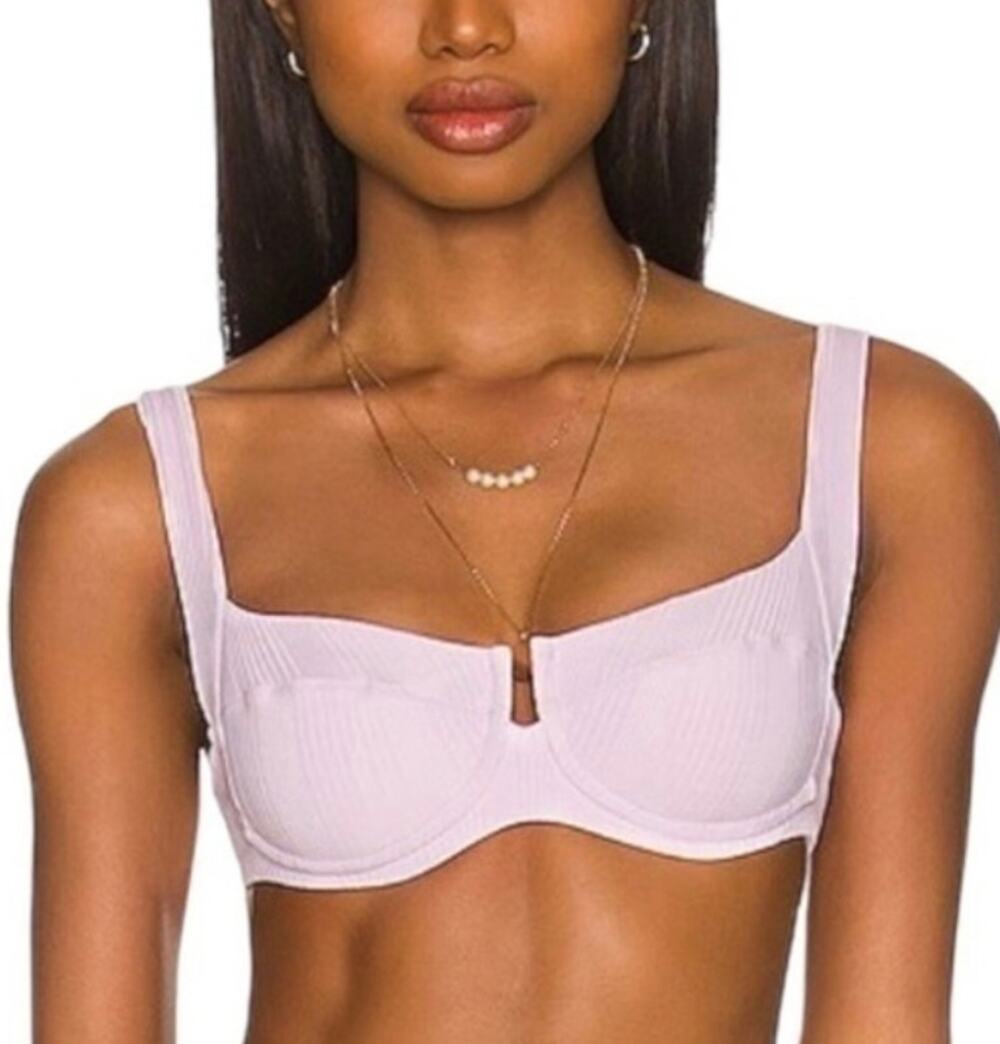 L Space Peony Camellia Bikini Top M NWOT